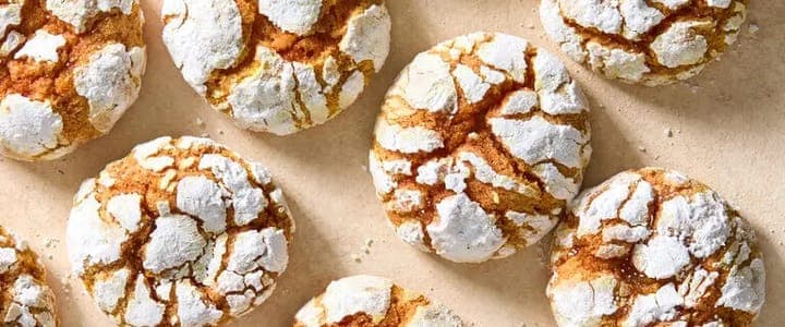 🍪 Lemon-Turmeric Crinkle Cookies